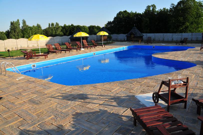 The hotel's outdoor swimming pool The hotel's outdoor swimming pool