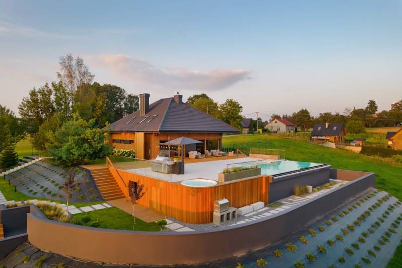 Designerski basen z wanną SPA Designerski basen z wanną SPA